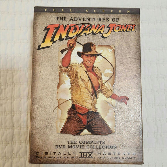 Indiana Jones The Adventure Collection 4-DVD Set 2003 Full Screen Harrison Ford - Picture 1 of 3